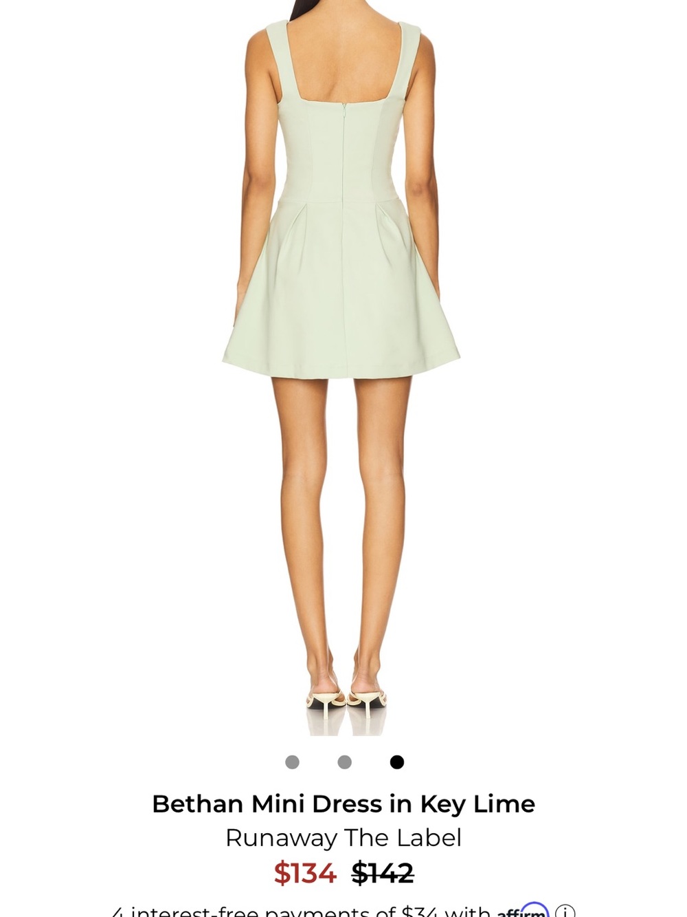 Bethan Mini Dress Key Lime - Picture 3 of 6